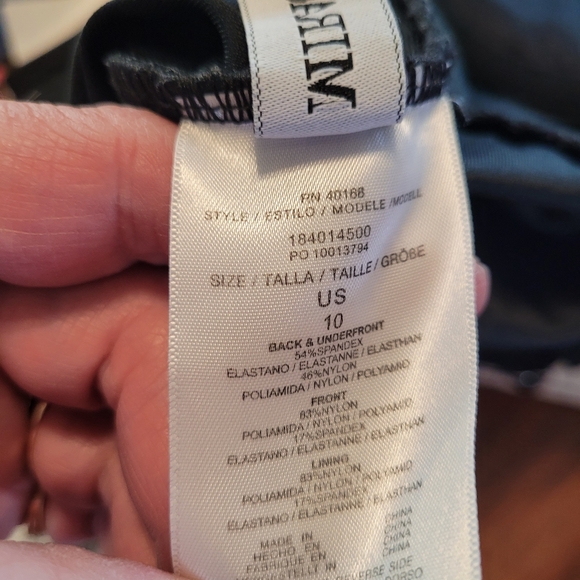 Miraclesuit black ruched one piece swimsuit- 10.           A47 - Picture 6 of 7